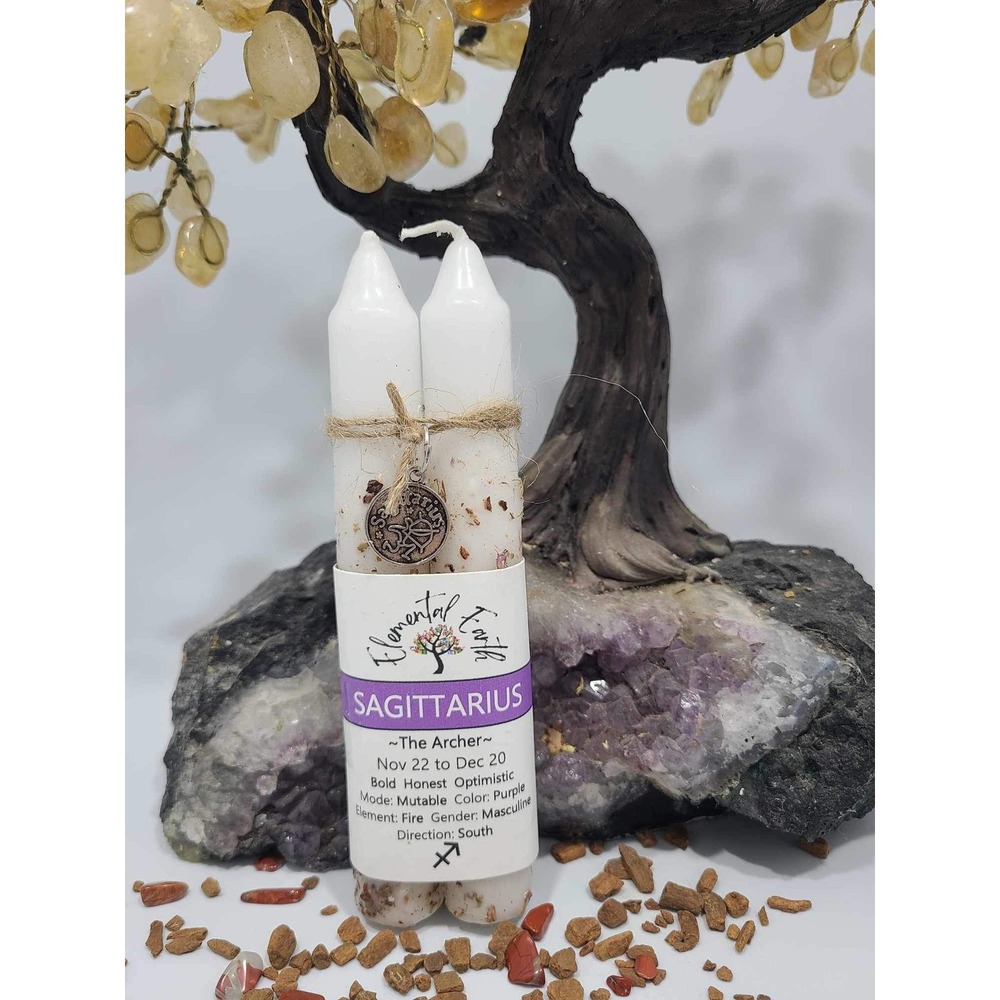 Sagittarius‎ Zodiac Candle set South BOHO witchy apothecary
